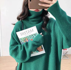 Zora | Eleganter Rollkragenpullover für Damen Freizeit in Grün