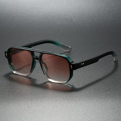 Nariko | Pilotenbrille ( 1+1) Gratis in Grün / Farbverlauf Rosa