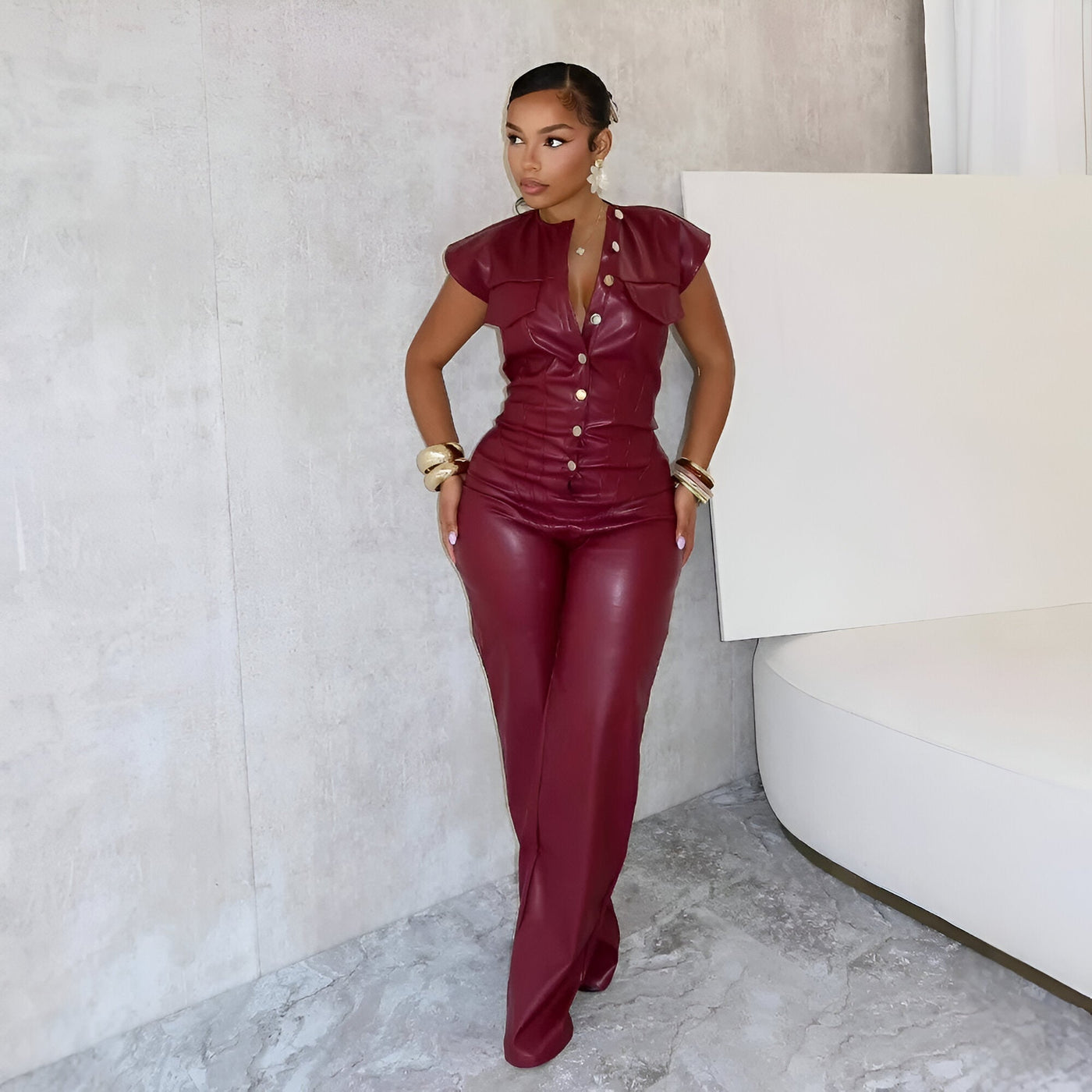 Anoushka | Sexy Herbst Rüschensprunganzug