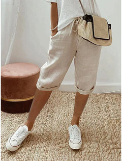 Mavis | Bequeme und modische Sommerhosen in Beige
