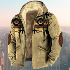 Laszlo - Bequeme Kapuzenjacke in Khaki