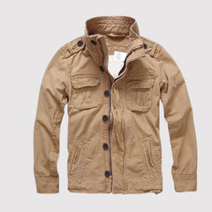 Clark - Retro-Jeansjacke mit mehreren Taschen in Khaki