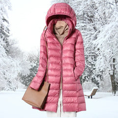 Mina | Ultraleichte Daunenwinterjacke in Rosa