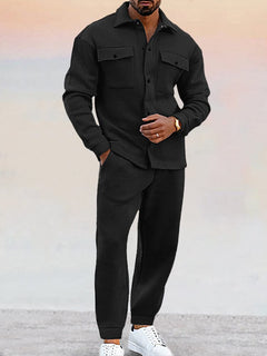 Edsel - Jacke und Jogginghose - Koordiniertes Set in Schwarz
