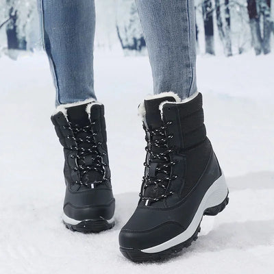 Damen Plateau-Schneestiefel | Lässig