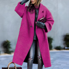 Yoni - Klassischer Retro-Mantel in Rosa