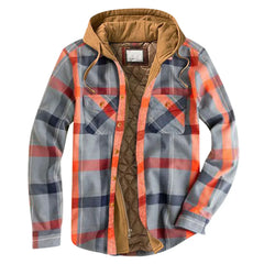 Artisan - Herrenjacke mit Kapuze in Orange