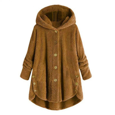 Stylische Fleece Jacke für Damen | Mit Kapuze