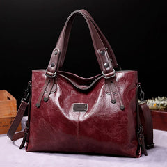 Adore | Ledertasche in Weinrot