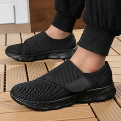 Eudora - Gepolsterte orthopädische Wanderschuhe in Schwarz