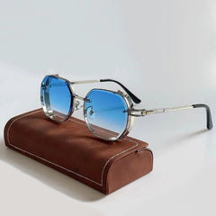 Sonnenbrille mit leichtem Rahmen für Erwachsene | Ideal für den Sommer in Blau