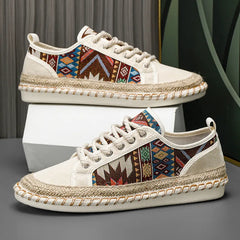 Elegante Canvas-Schuhe in Beige