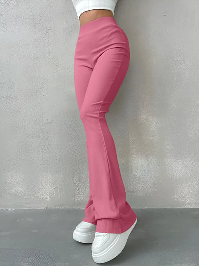 Virginia® | Gerippte Schlaghose mit hoher Taille
