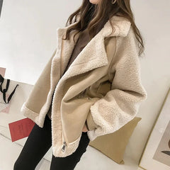Sanna | Komfortable Softtouch-Winterjacke Damen in Hafer