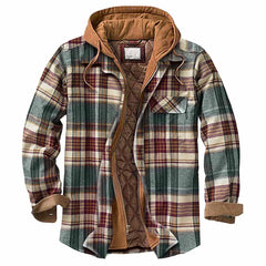 Artisan - Herrenjacke mit Kapuze in Khaki