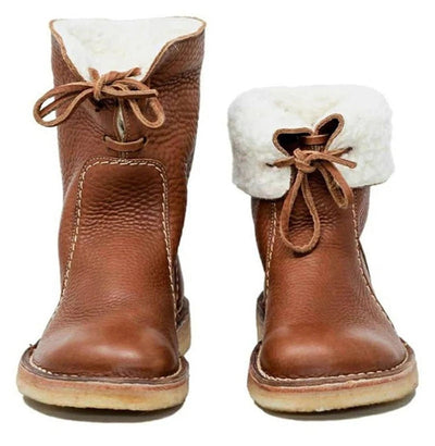 Amanda – Winterstiefel im Vintage-Stil – Fellgefüttert