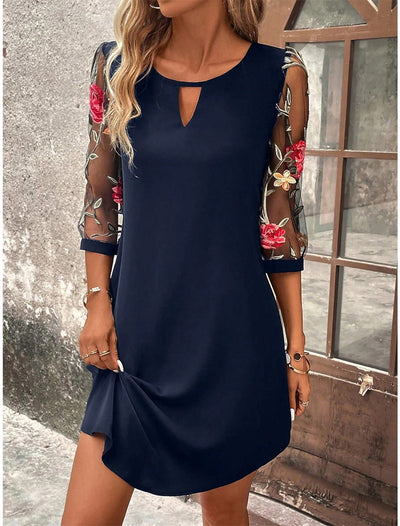 Samira - Elegantes Schwarzes Festliches Kleid für Alltag und besondere Anlässe