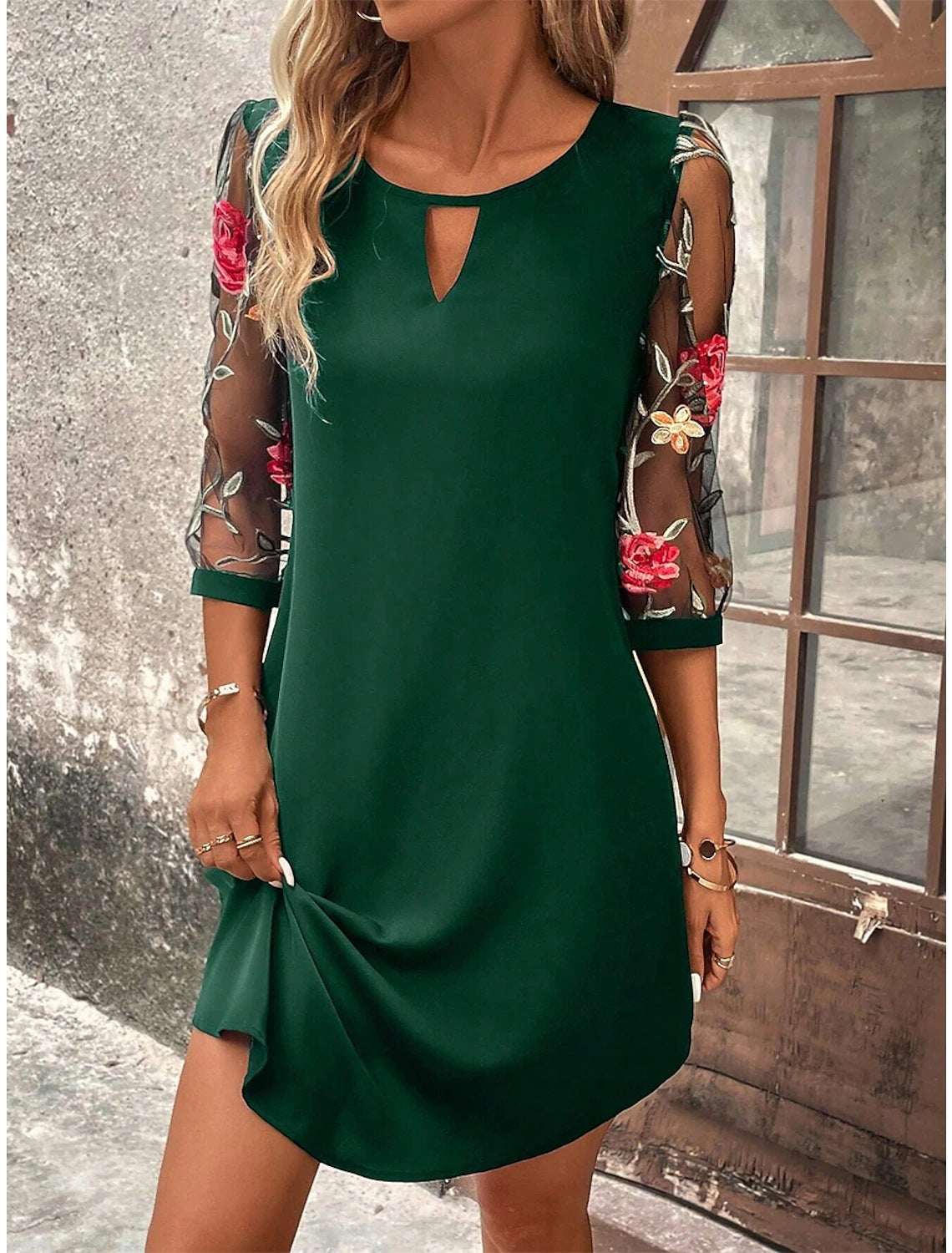Samira - Elegantes Schwarzes Festliches Kleid für Alltag und besondere Anlässe