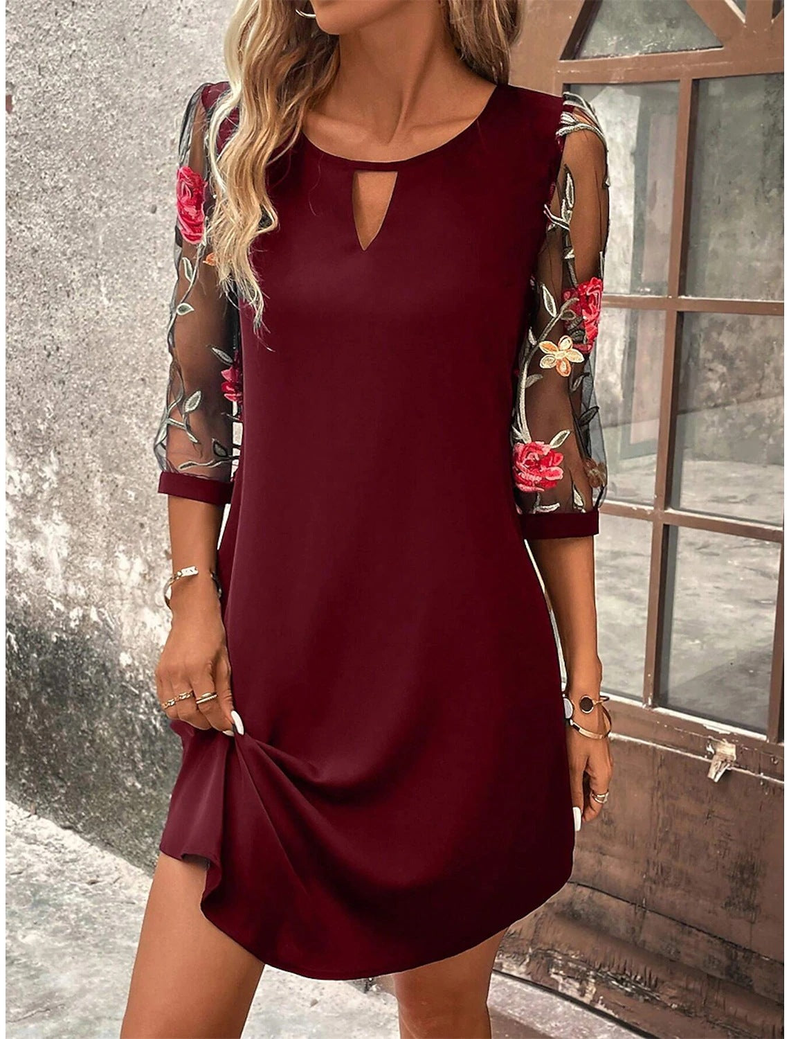 Samira - Elegantes Schwarzes Festliches Kleid für Alltag und besondere Anlässe
