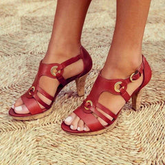 Mya® | Sandale (Stabilität, Komfort + Ferse) Trend der Saison! in Rot