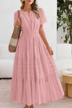 Sophie | Damen Maxikleid elegant für warme Tage in Rosa