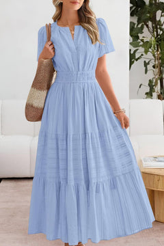 Sophie | Damen Maxikleid elegant für warme Tage in Blau