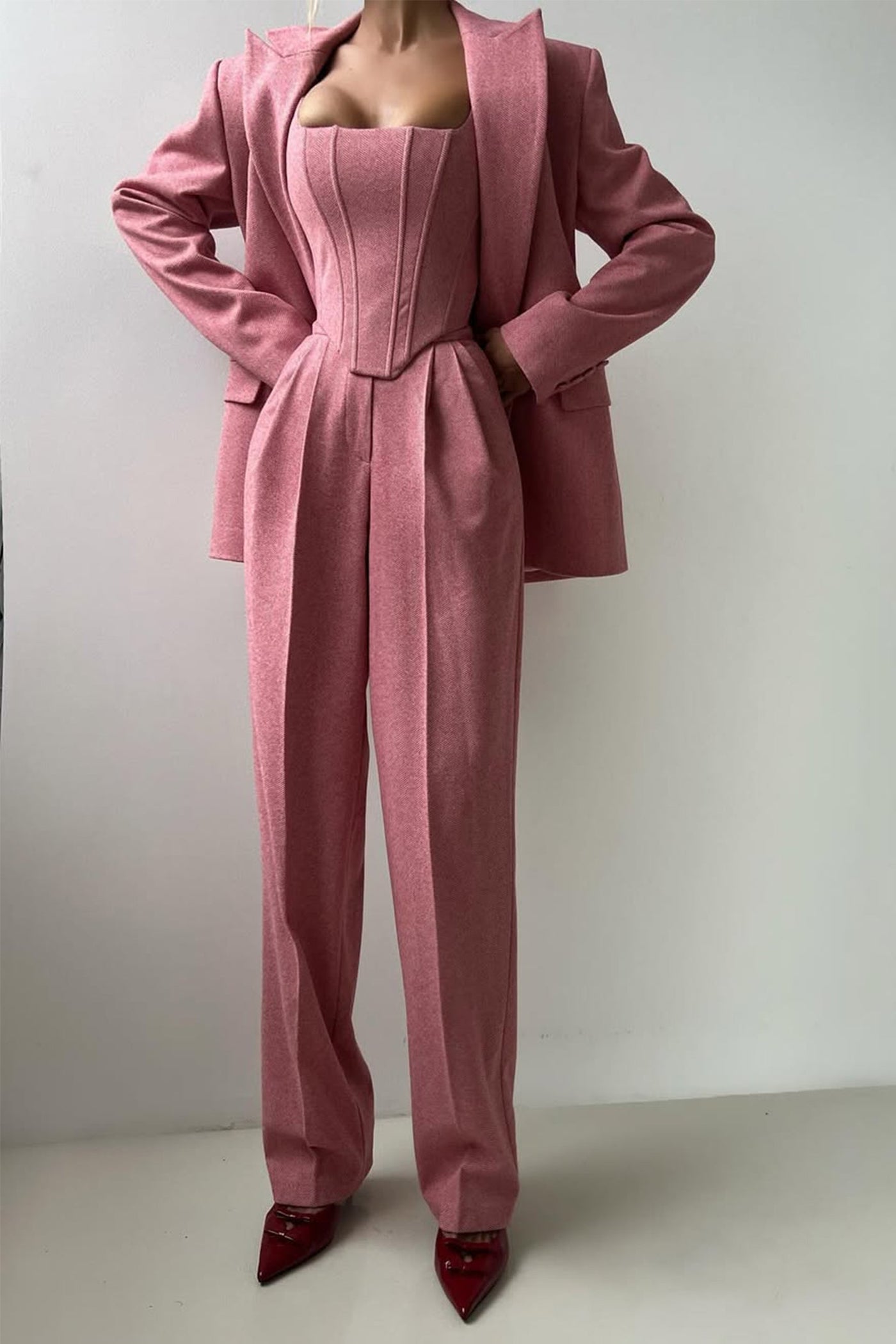 Dolce - Dreiteiliges Set mit Doppeljacke