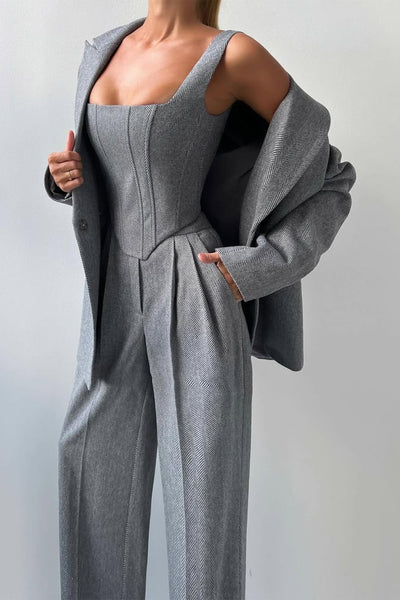 Dolce - Dreiteiliges Set mit Doppeljacke
