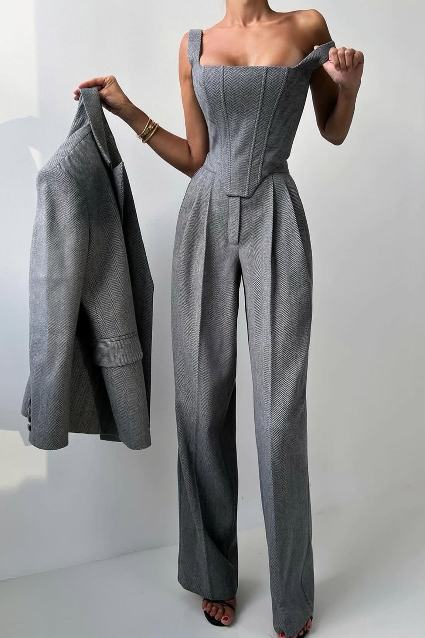 Dolce - Dreiteiliges Set mit Doppeljacke