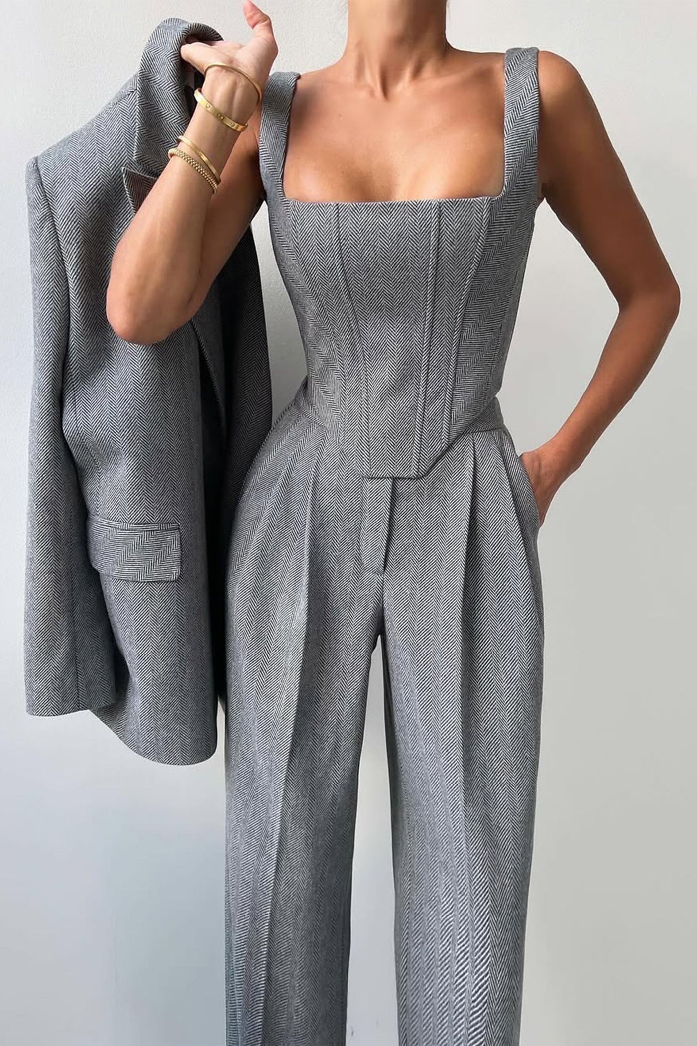 Dolce - Dreiteiliges Set mit Doppeljacke