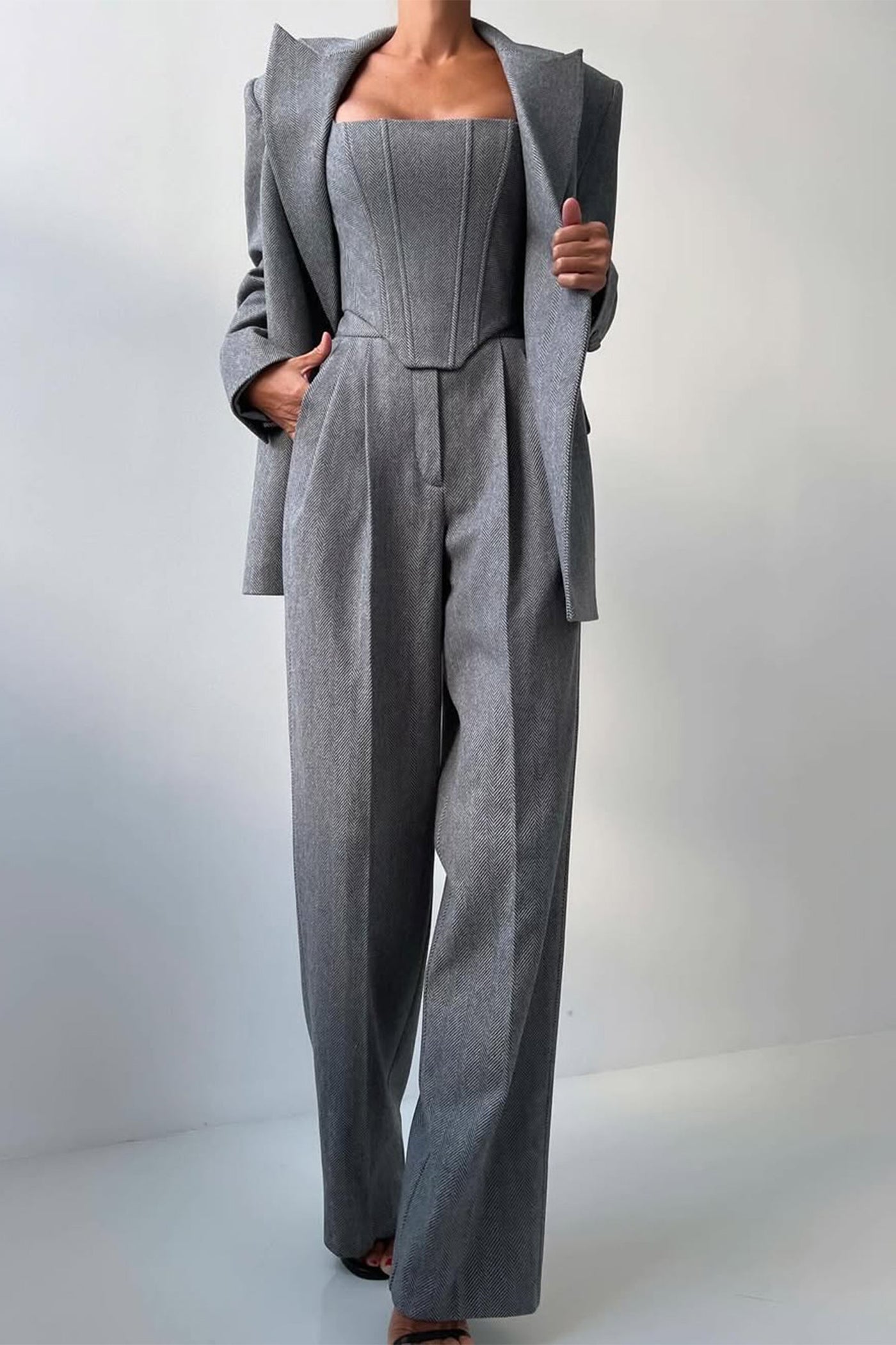 Dolce - Dreiteiliges Set mit Doppeljacke