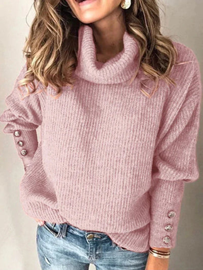 DAME FREIZEIT-MOCK-NECK-PULLOVER | MODERN, BEQUEM, VIELSEITIG