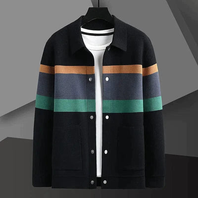Geknöpfte Strickjacke mit Kragen für Männer