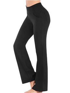 Valentina® | Elastische Schlaghose mit hoher Taille in Schwarz