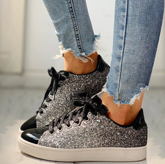 Mara - Luxuriöse Glitzerschuhe in Schwarz
