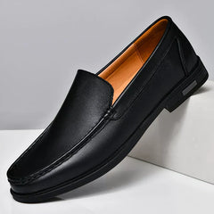 Leon | Exklusive Premium Lederhalbschuhe in Schwarz