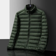 Markus | Gesteppte Jacke Herren modern & lässig in Armeegrün