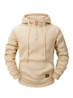 Mason | Sportive Zip-Hoodie in Khaki