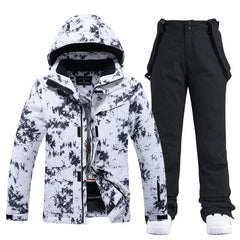 Damen Winter Skianzug | Jacke und Hose in Schwarz