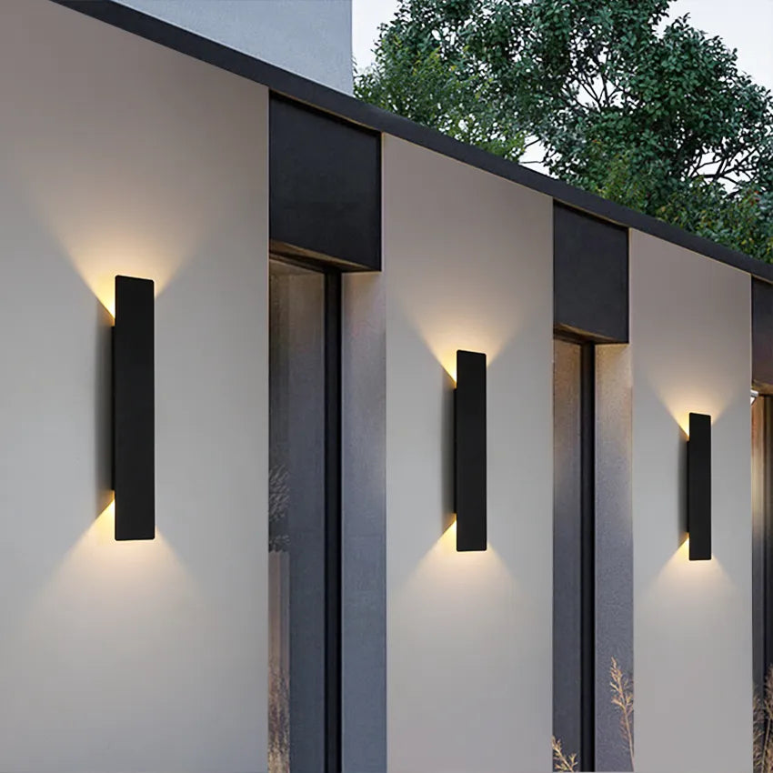 DoubGlow - Moderne Außenwandlampe