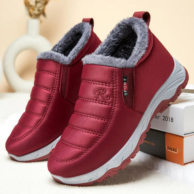 Modische Schlupf-Winterstiefel für Damen | Mit Reißverschluss