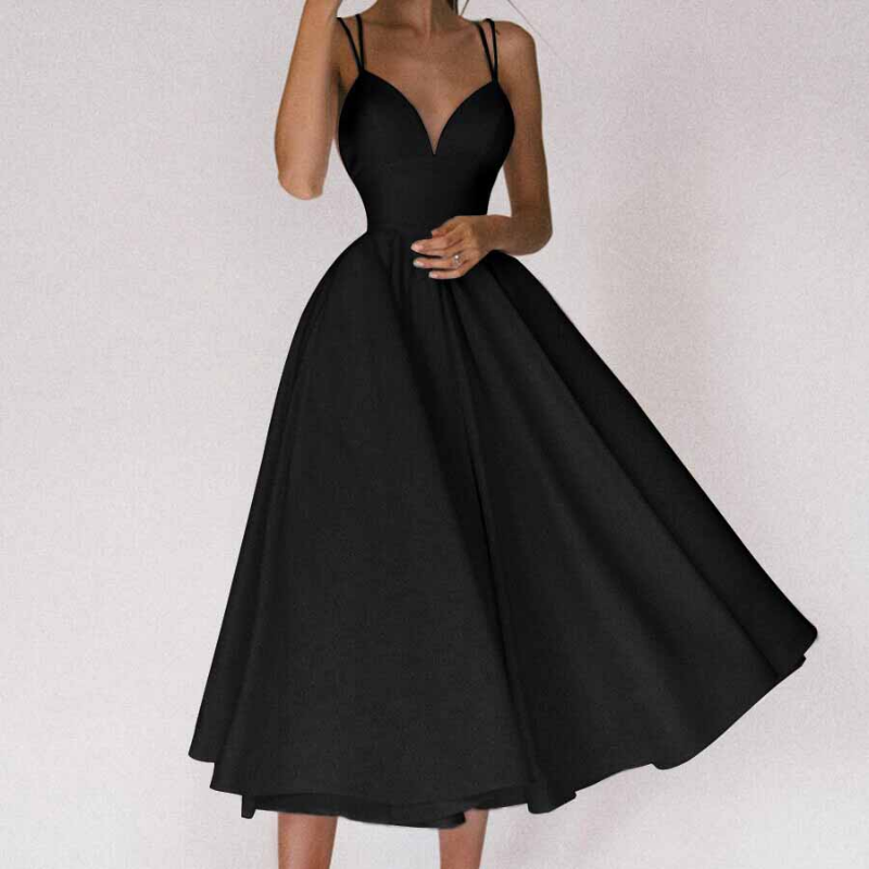 Kali - Elegantes Kleid mit V-Ausschnitt