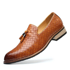 Herren Komfort Slip-On Loafer mit Absatz in Braun