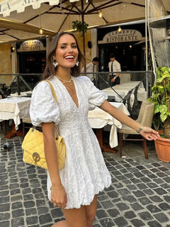 ALESSIARA - Maxi Kleid in Weiß