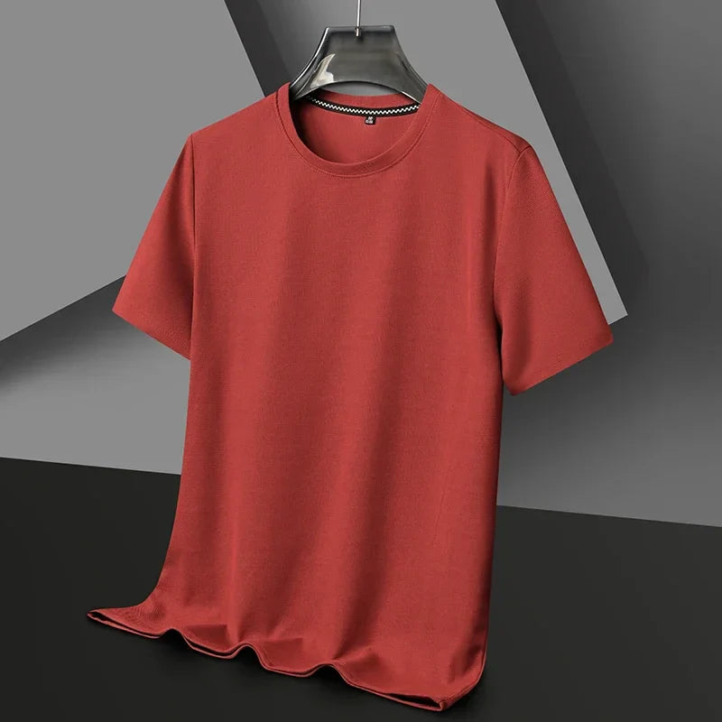 Herren Texturiert Kurzarm T-Shirt | Rundhals