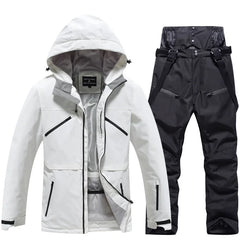 Unisex Winter Skianzug | Zweiteiliges Set in Schwarz
