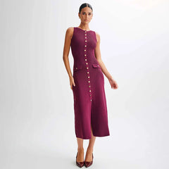 Jaraa | Strickkleid in Rot