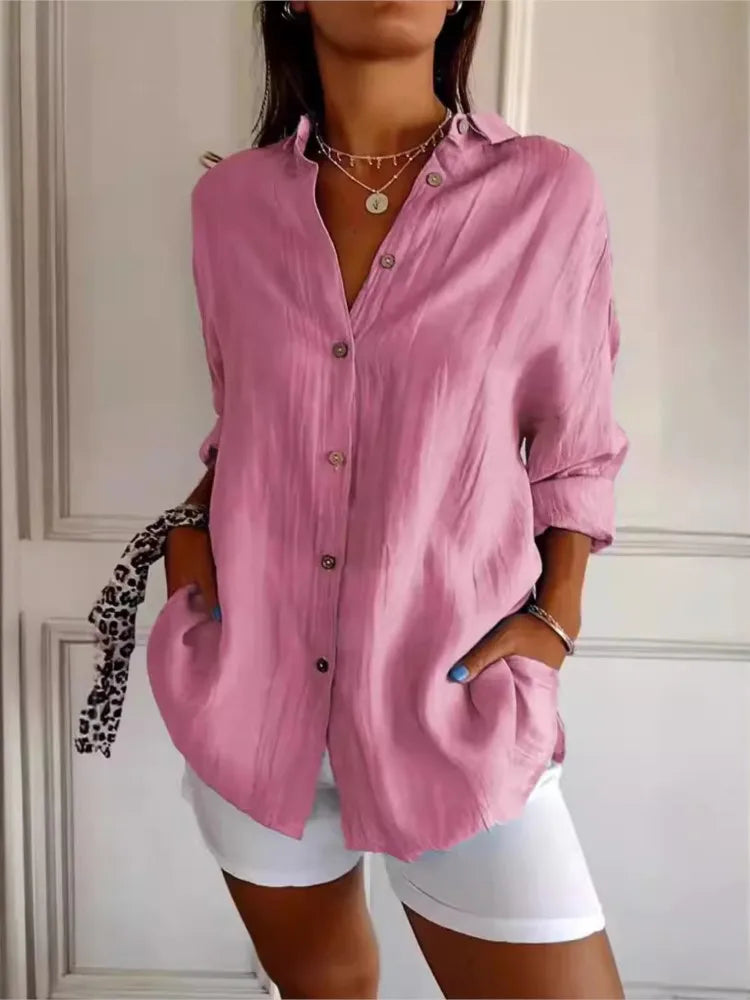 Nadia®️™ | Weiche, atmungsaktive Baumwollbluse
