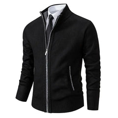 Anton | Eleganter Premium-Cardigan in Schwarz