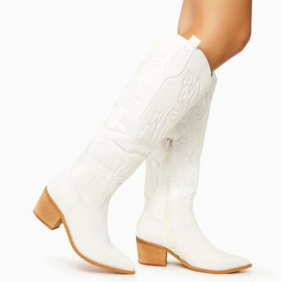 Kniehohe Cowboystiefel für Damen | Klassisch